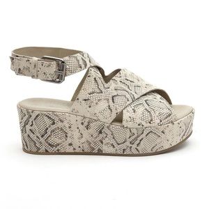 Matisse x Amuse Society Runaway Platform Sandal in Natural Snake